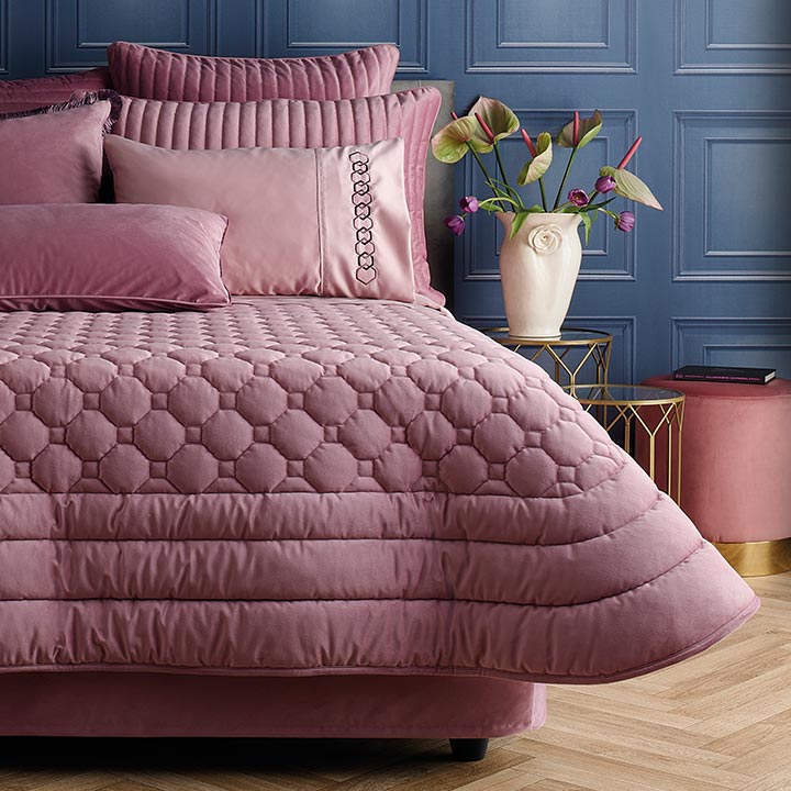 Royale Continental Comforter Bedding Set Pink
